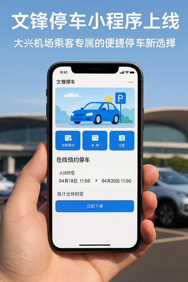 **大興機(jī)場(chǎng)停車怎么選？文鋒：近、快、安全**